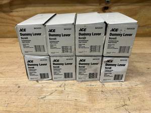 lot 59 image: ACE Lot of 8- Dummy Levers (4 Left Handed and 4 Right Handed)- Polished Brass