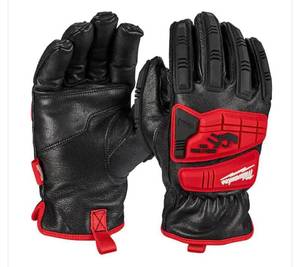 lot 109 image: MILWAUKEE X-Large Level 5 Cut Resistant Goatskin Leather Impact Gloves