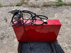 lot 5 image: Delta 100 Gallon Fuel Transfer Tank w Gasboy 12V Pump