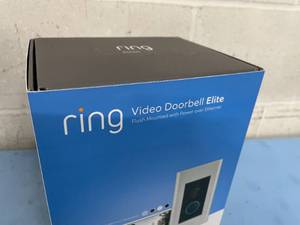lot 13 image: Ring Video Doorbell Elite Professional-Grade Flush-Mount Smart Doorbell Door Bell Camera System