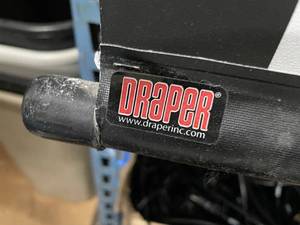 lot 19 image: Draper Luma 2 Wall or Ceiling Mounted Manual Video Projector  Projection Screen