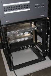 lot 72 image: Middle Atlantic Cabinet Rack Frame with Miscellaneous Professional & Commercial Components & Equipment
