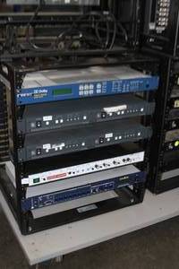 lot 73 image: Middle Atlantic Cabinet Rack Frame with Miscellaneous Professional & Commercial Components & Equipment