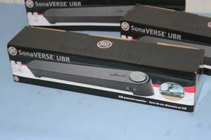 lot 100 image: Lot of 3 - New - GO Groove GoGroove SonaVERSE UBR USB Powered Audio Sound Bar Soundbar Systems