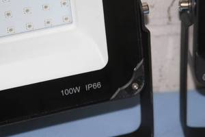 lot 106 image: Qty 2 - Onforu 100-Watt 100W IP66 Waterproof LED Flood Lights  - Model UFLBR008102