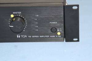 lot 117 image: TOA Electronics A-706 700-Series 60-Watt Integrated Pro Audio Mixer  Amplifier