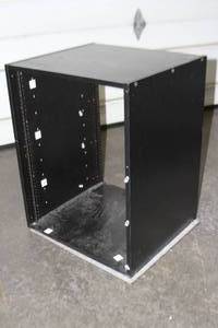 lot 123 image: Audio Video AV Equipment Console  Rack  Cabinet - Fits Standard 19 Rack Equipment
