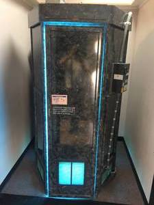 lot 3 image: Hex Stand Up Tanning Booth