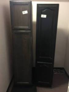 lot 48 image: Lot of 2 Stand Up Cabinets Measuring Approx. 84 x 24 x 19