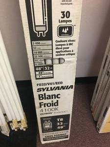 lot 58 image: Lot of 30 Sylvania T8 32W 48 Replacement Bulbs - New