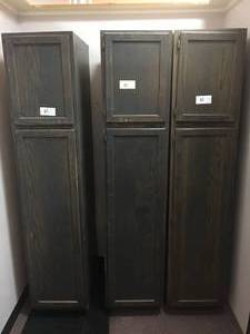 lot 61 image: Lot of 3 Stand Up Cabinets Measuring Approx. 84 x 24 x 19