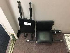 lot 62 image: Lot of 2 Kids Size Barber Shop Booster Chairs