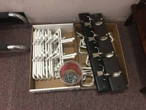 lot 63 image: Big Lot of Hooks and Hangers with Mounting Hardware
