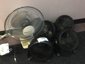 lot 73 image: Big Lot of 5 Fans