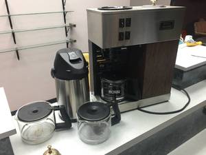 lot 104 image: Brun Coffee Maker with Pots and Insulated Dispenser