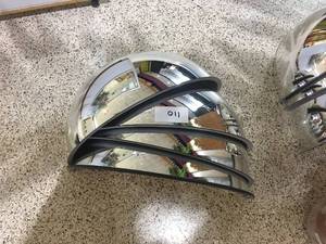 lot 110 image: Lot of 4 Half-Dome Safety Mirrors