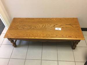 lot 134 image: 52 x 21 x 16 Wooden Table