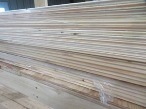 lot 4 image: NEW KNOTTY PINE TONGUE AND GROOVE PLANK PANELING.