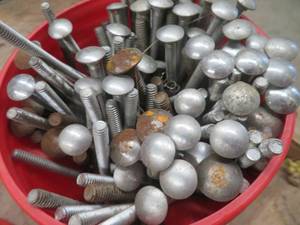lot 53 image: COFFEE CAN FULL OF 6 AND 5 BOLTS