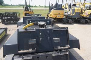 lot 9 image: Brand New Made In USA Universal Mount Bobcat Skid Loader Skid Steer 72 Brush CutterBrush Hog With Push Bar