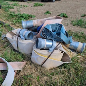 lot 39 image: Large Lot of Godwin Pumps of America Distribution Hoses In Assorted Sizes