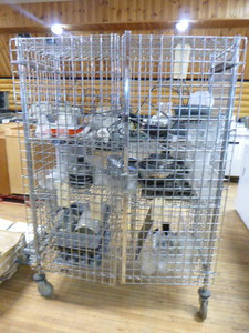 lot 8 image: NSF Cage on Casters with Contents