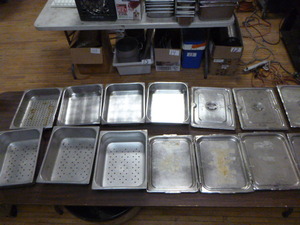 lot 37 image: Steam Table Pans with Some Lids