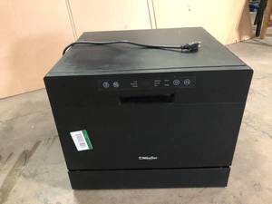 lot 26 image: MUELLER 21 in. Professional Digital Portable Countertop Dishwasher with 6 Place Settings in Black Customer Returns See Pictures