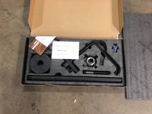 lot 30 image: Satico Floor Mounted Graceful Single-Handle Freestanding Bathtub Faucet with Hand Shower in Matte Black   Customer Returns See Pictures