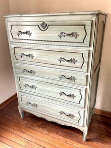Vintage French Provincial Style Painted Dresser