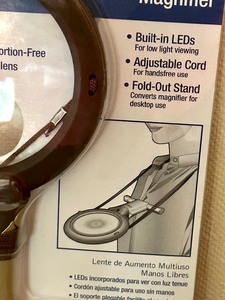 New Dritz Hand Held Multi Purpose Magnifier