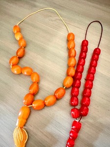 Two Vintage Prayer Bead Necklaces