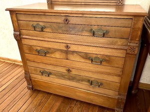 Antique Dresser and Mirror