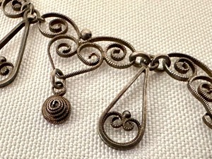 Vintage Scandinavian Filagree Necklace