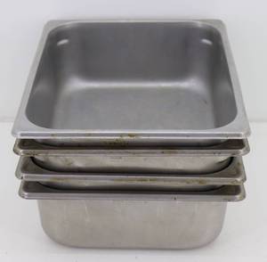 4 Stainless Steel Trays
