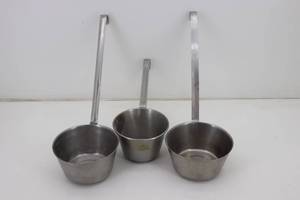 3 Large Stainless Scoops