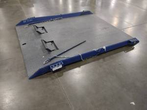 lot 98 image: Uline Heavy Duty Steel Dock Plate, ...