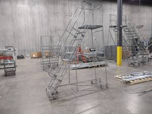 lot 108 image: Cotterman Rolling Safety Ladder, 8...