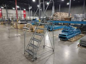 lot 109 image: Cotterman Rolling Safety Ladder, 6...