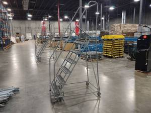 lot 110 image: Cotterman Rolling Safety Ladder, 6...
