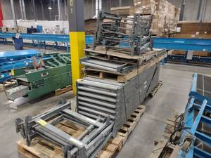 lot 158 image: Buschman Gravity Feed Roller Convey...