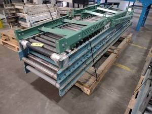 lot 169 image: 21x25 Gravity Feed Roller Conveyo...
