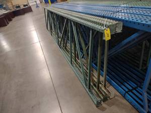 lot 199 image: (6) Teardrop Pallet Rack Uprights, ...