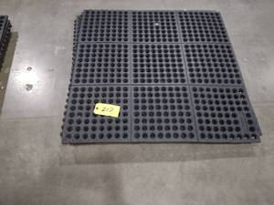 lot 217 image: (5)  3x3 Interlocking Rubber Anti-F...