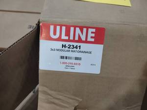 lot 205B image: (6) Uline H-2341 3x3 Interlocking R...
