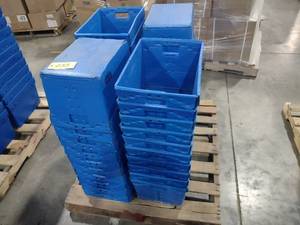 lot 253 image: (40) Uline 1577 Nesting Bins, 15x11...