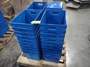 lot 254 image: (40) Uline 1577 Nesting Bins, 15x11...