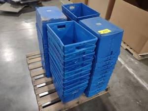 lot 255 image: (40) Uline 1577 Nesting Bins, 15x11...