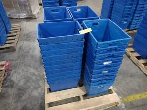 lot 257 image: (40) Uline 1577 Nesting Bins, 15x11...