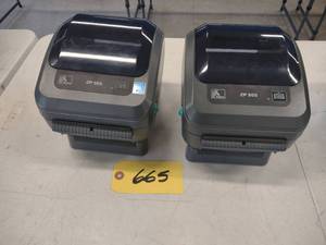 lot 665 image: (2) Zebra ZP505 Label Printers...